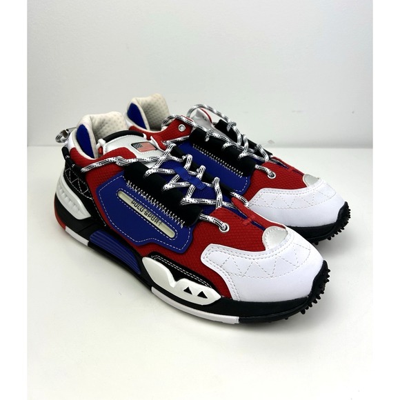 Polo Sport Ralph Lauren PS200 Sneakers Men 9.5 Red White Blue USA Athletic Shoes
